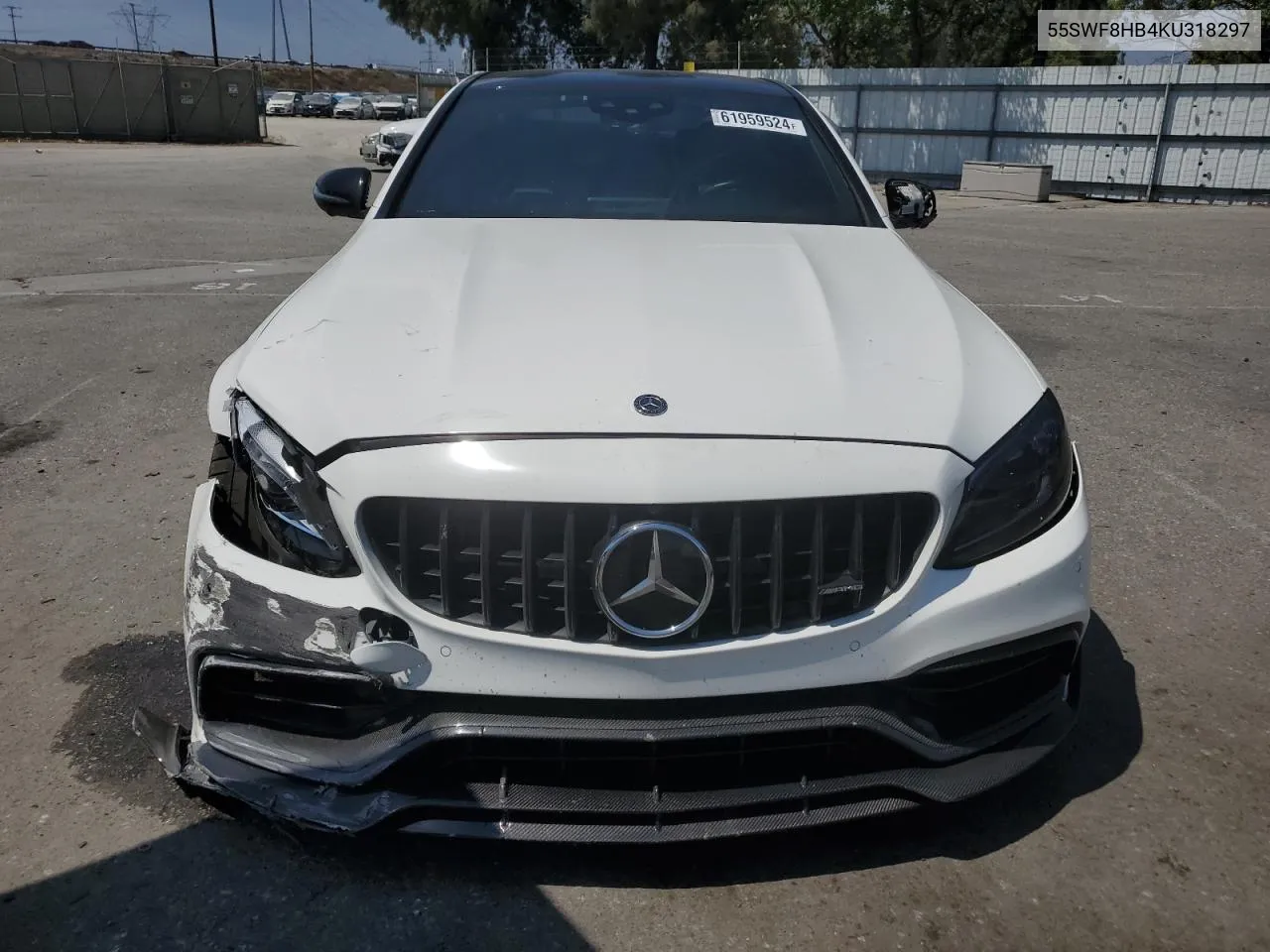 2019 Mercedes-Benz C 63 Amg-S VIN: 55SWF8HB4KU318297 Lot: 61959524