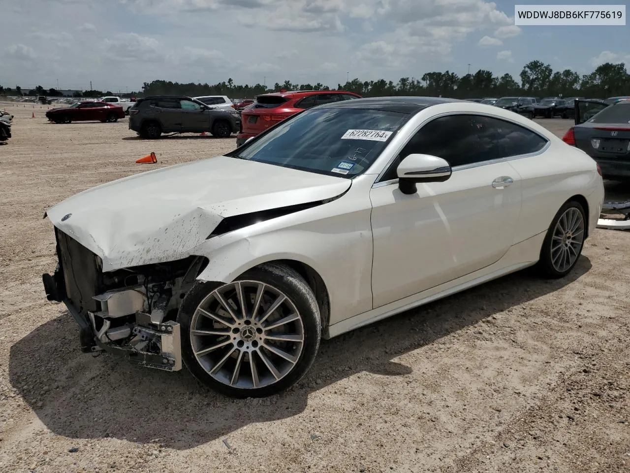 2019 Mercedes-Benz C 300 VIN: WDDWJ8DB6KF775619 Lot: 62282764