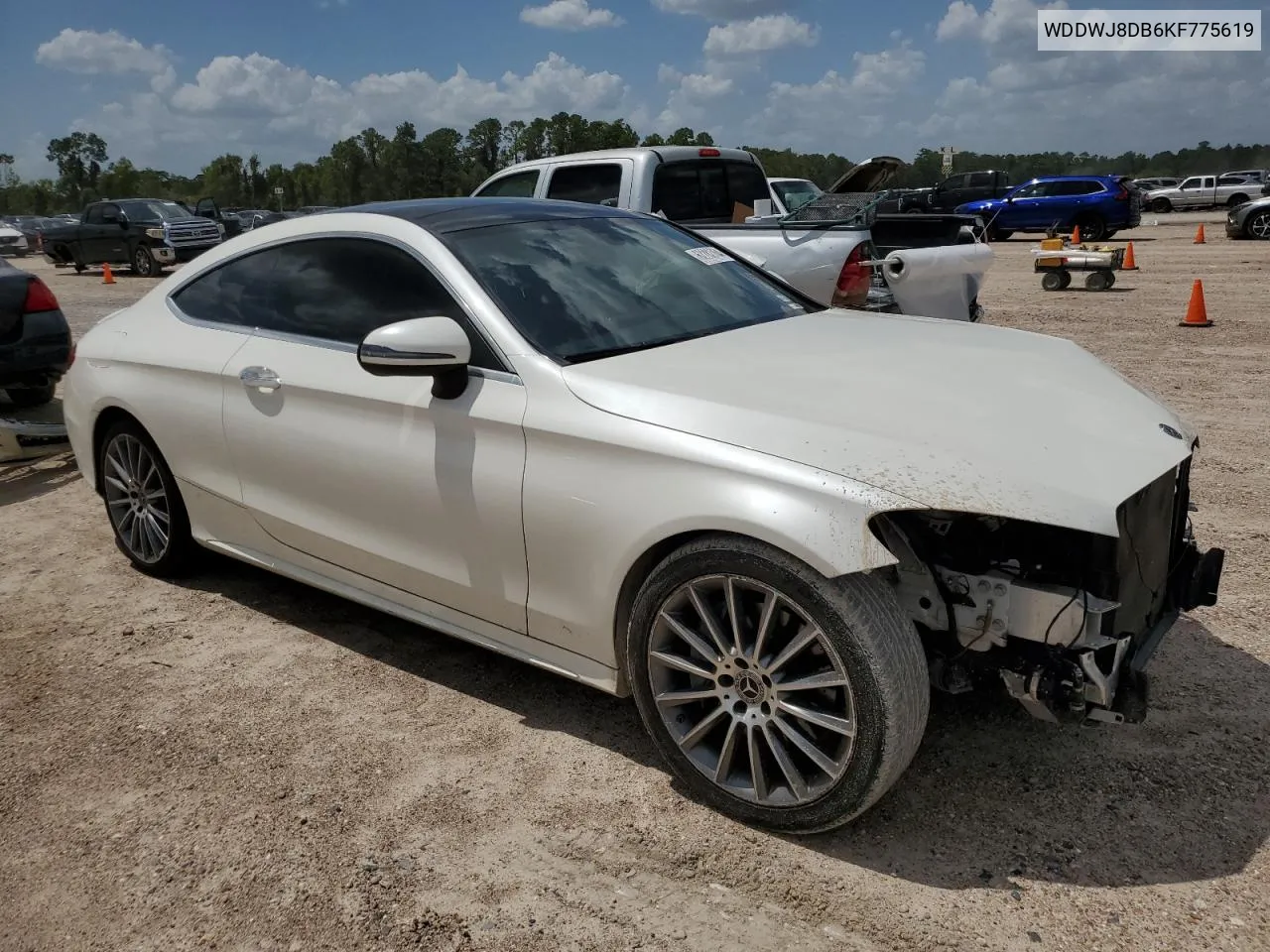 2019 Mercedes-Benz C 300 VIN: WDDWJ8DB6KF775619 Lot: 62282764