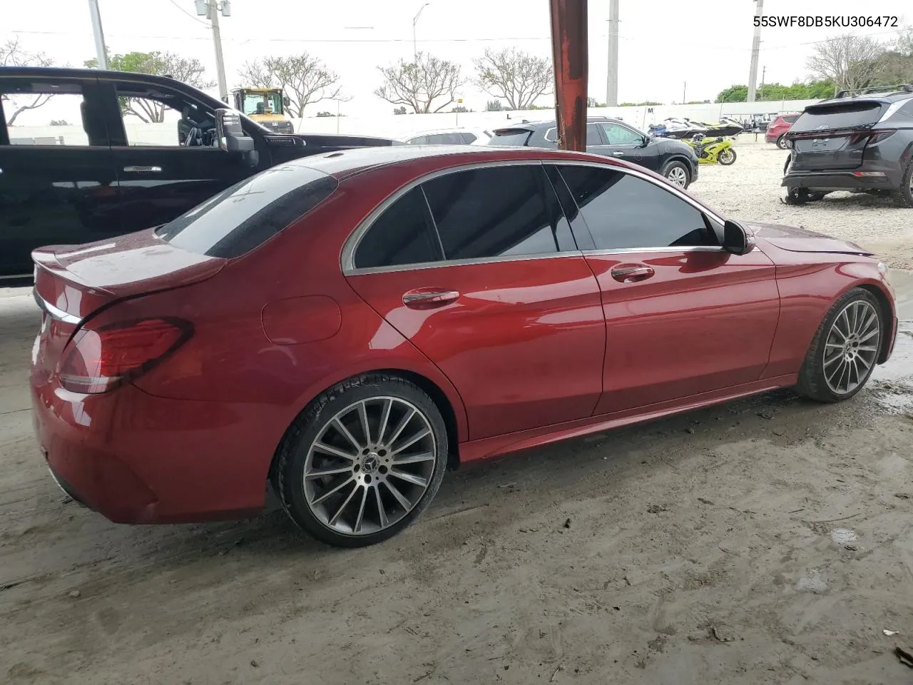 2019 Mercedes-Benz C 300 VIN: 55SWF8DB5KU306472 Lot: 62639094