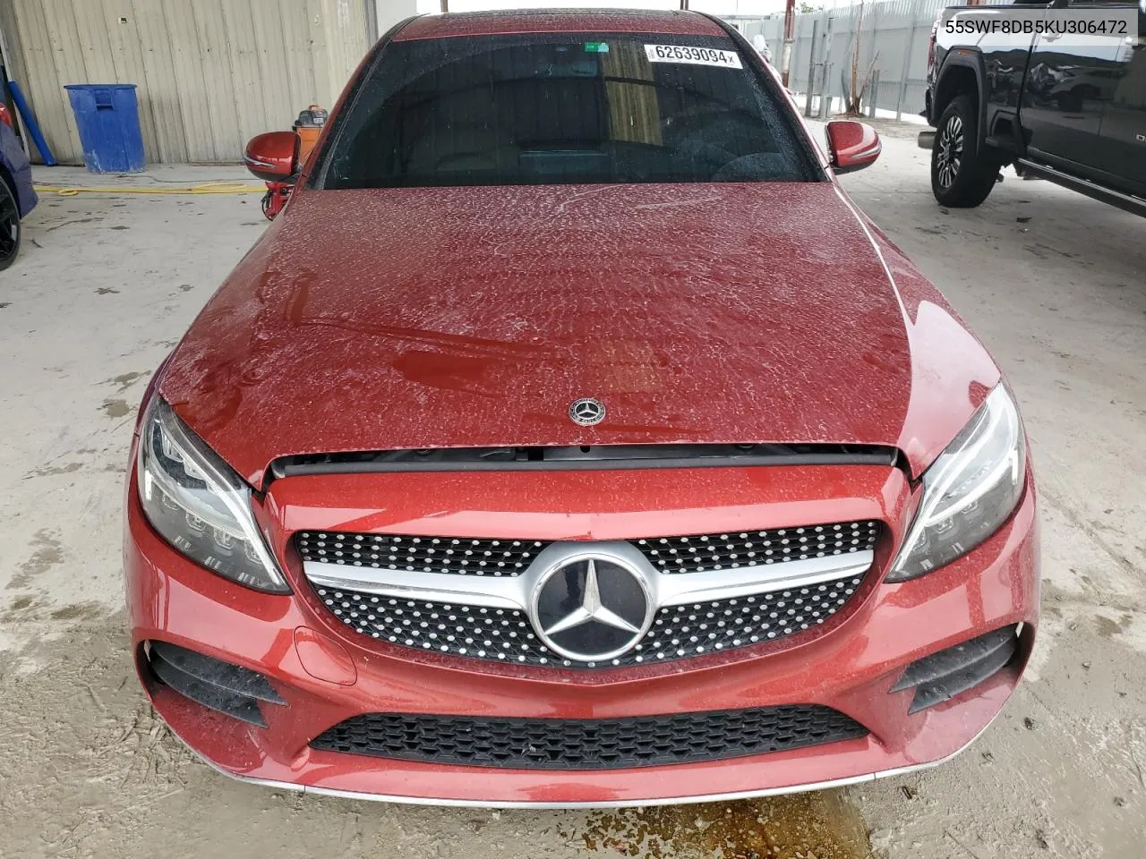 2019 Mercedes-Benz C 300 VIN: 55SWF8DB5KU306472 Lot: 62639094