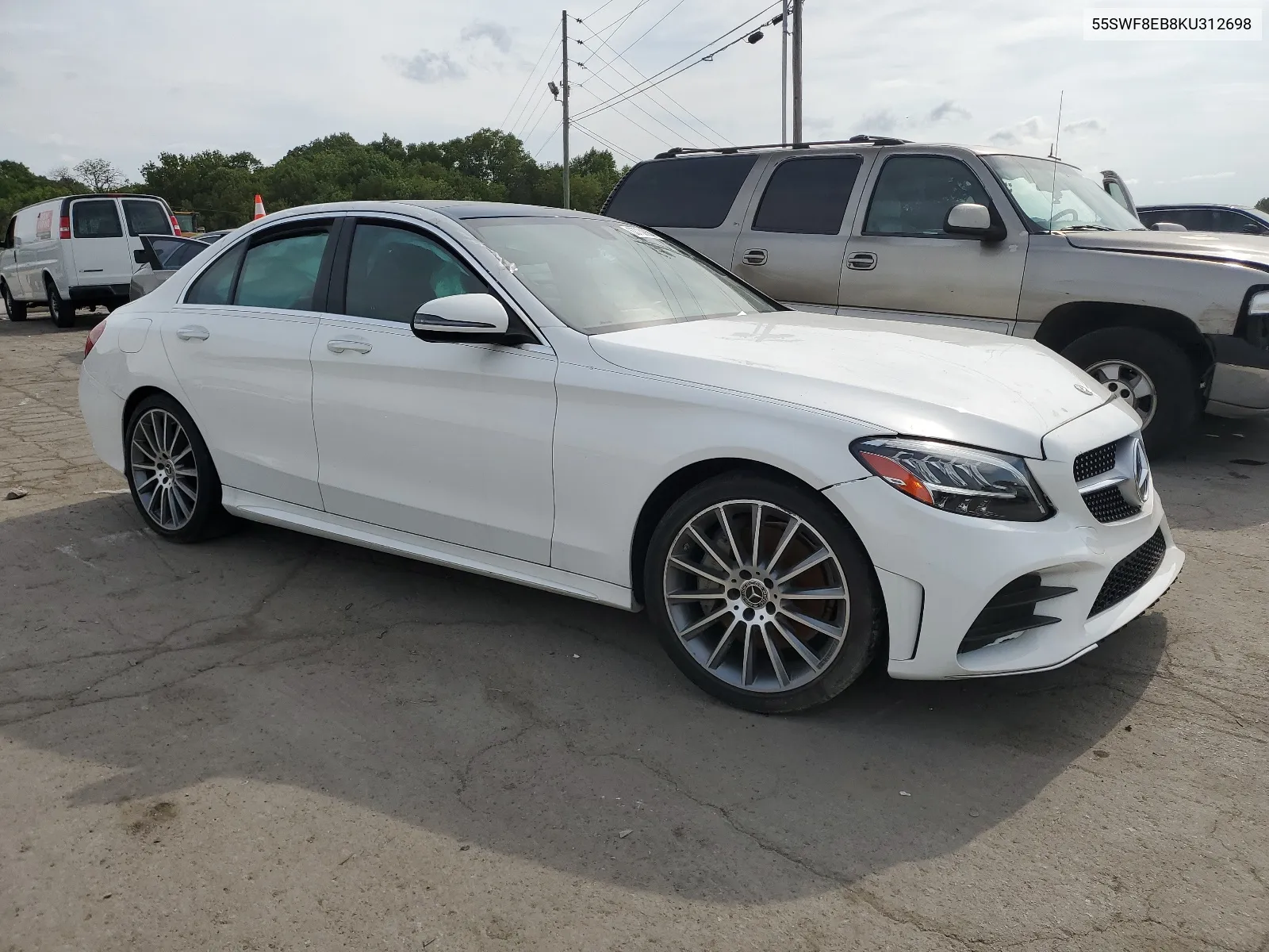 2019 Mercedes-Benz C 300 4Matic VIN: 55SWF8EB8KU312698 Lot: 63730864