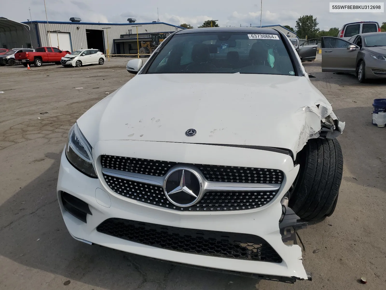 2019 Mercedes-Benz C 300 4Matic VIN: 55SWF8EB8KU312698 Lot: 63730864