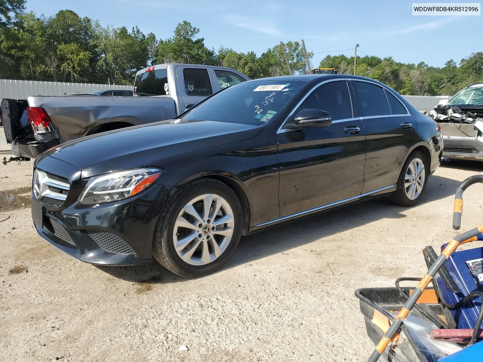 2019 Mercedes-Benz C 300 VIN: WDDWF8DB4KR512996 Lot: 65611904