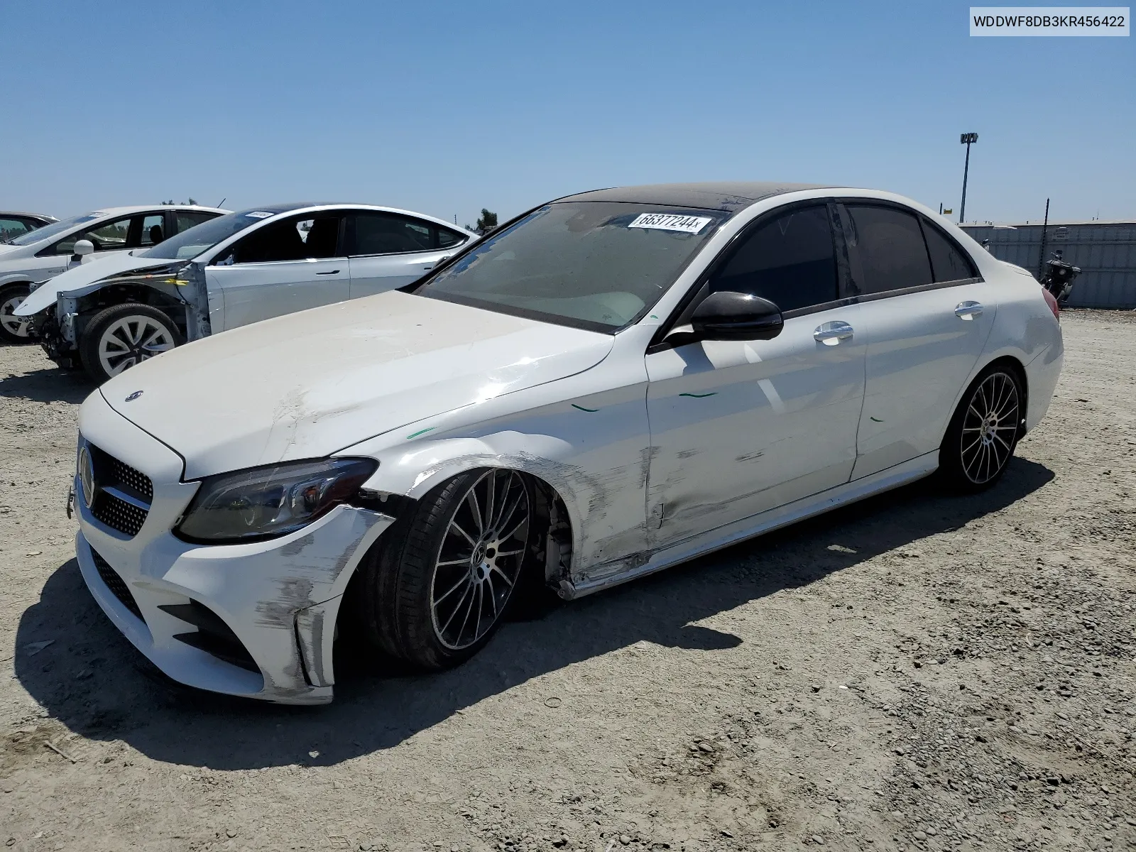 2019 Mercedes-Benz C 300 VIN: WDDWF8DB3KR456422 Lot: 66377244