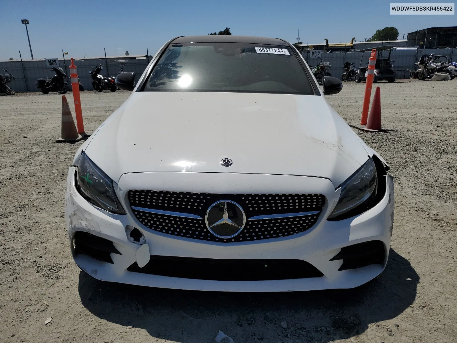 2019 Mercedes-Benz C 300 VIN: WDDWF8DB3KR456422 Lot: 66377244