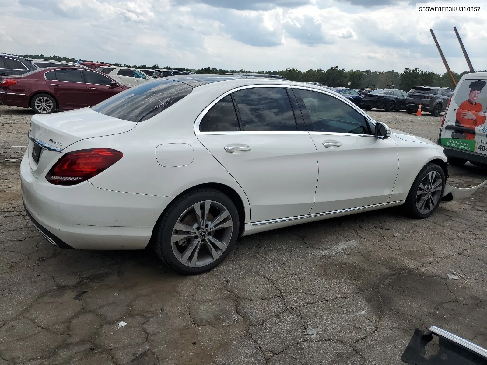 2019 Mercedes-Benz C 300 4Matic VIN: 55SWF8EB3KU310857 Lot: 66585054