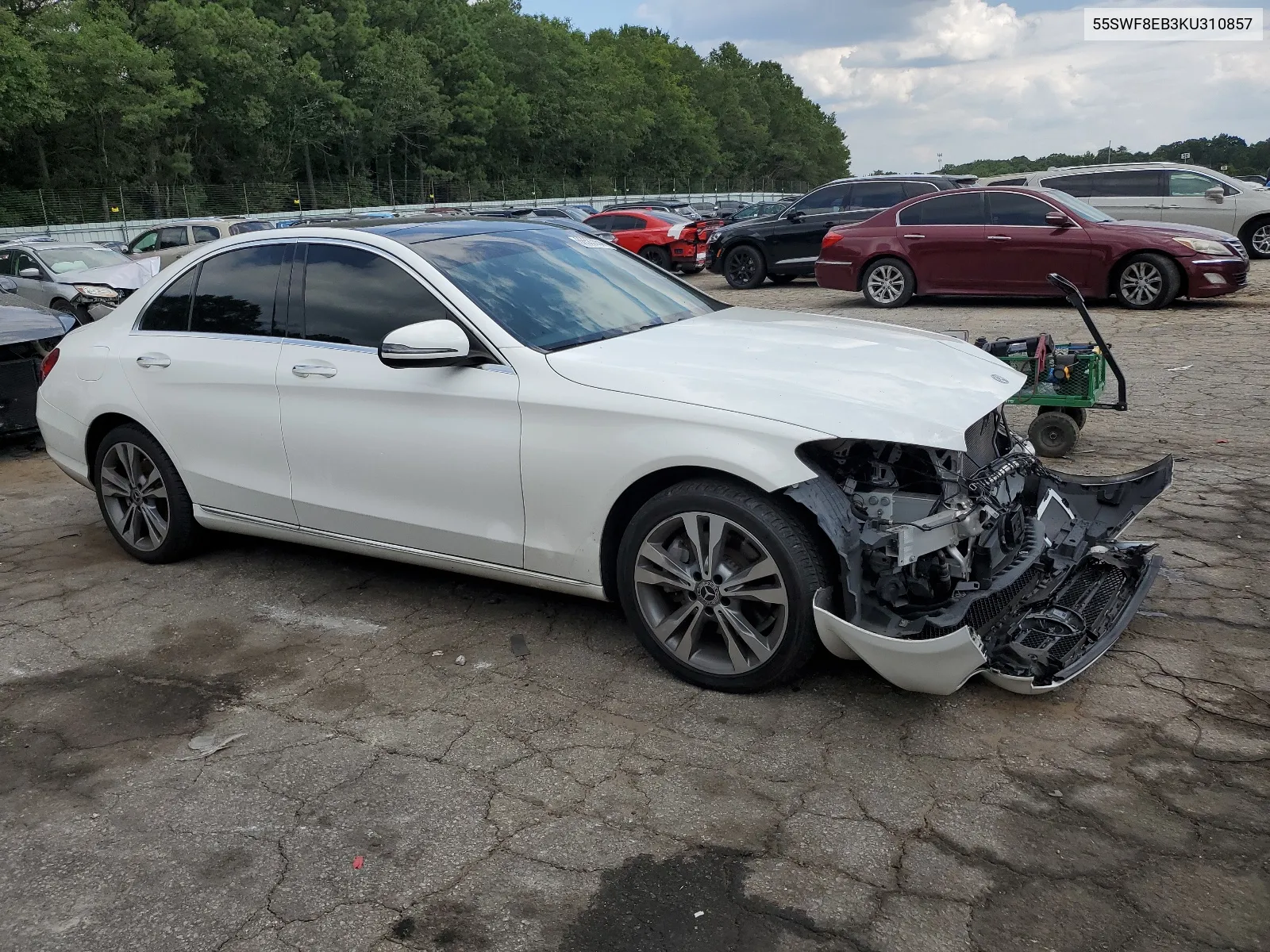 2019 Mercedes-Benz C 300 4Matic VIN: 55SWF8EB3KU310857 Lot: 66585054