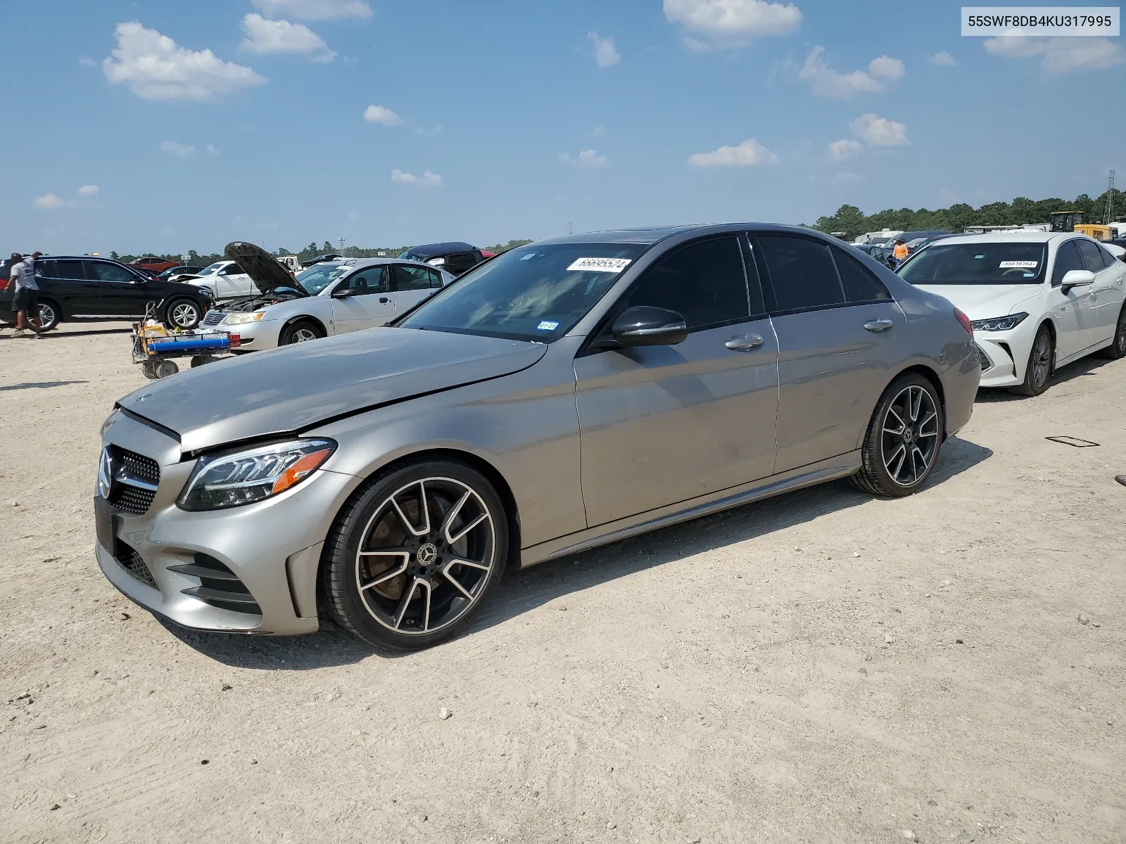 2019 Mercedes-Benz C 300 VIN: 55SWF8DB4KU317995 Lot: 66695524