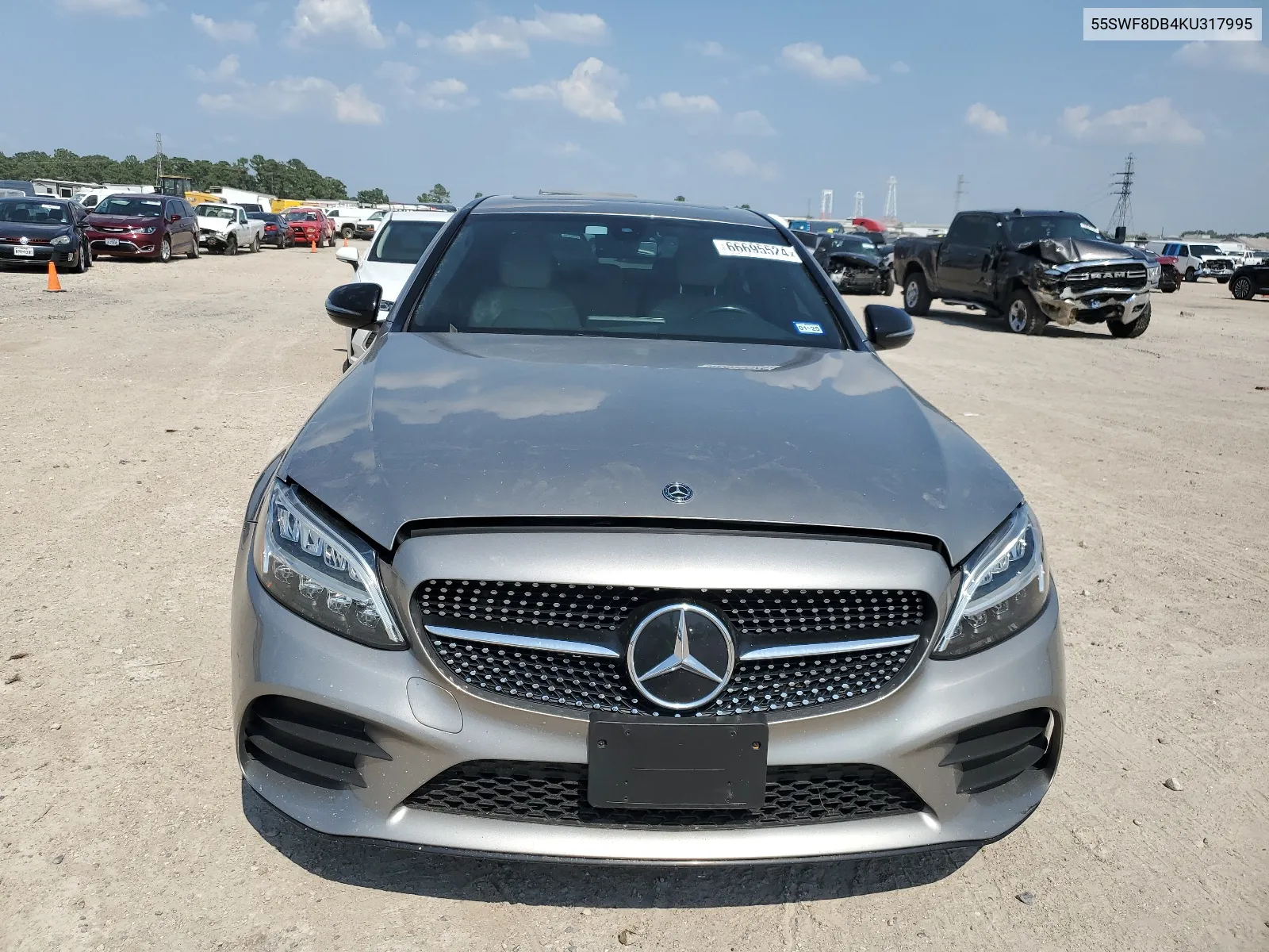 2019 Mercedes-Benz C 300 VIN: 55SWF8DB4KU317995 Lot: 66695524