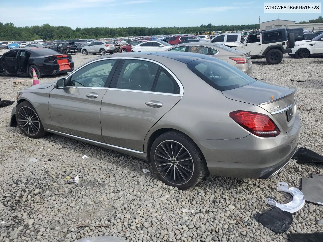 2019 Mercedes-Benz C 300 VIN: WDDWF8DB6KR515723 Lot: 67170064