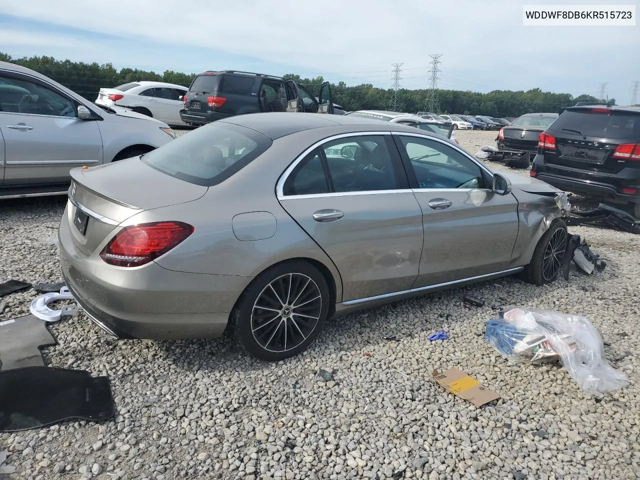 2019 Mercedes-Benz C 300 VIN: WDDWF8DB6KR515723 Lot: 67170064