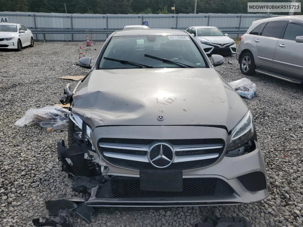 2019 Mercedes-Benz C 300 VIN: WDDWF8DB6KR515723 Lot: 67170064