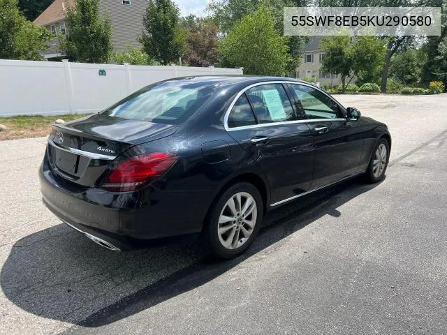 55SWF8EB5KU290580 2019 Mercedes-Benz C 300 4Matic