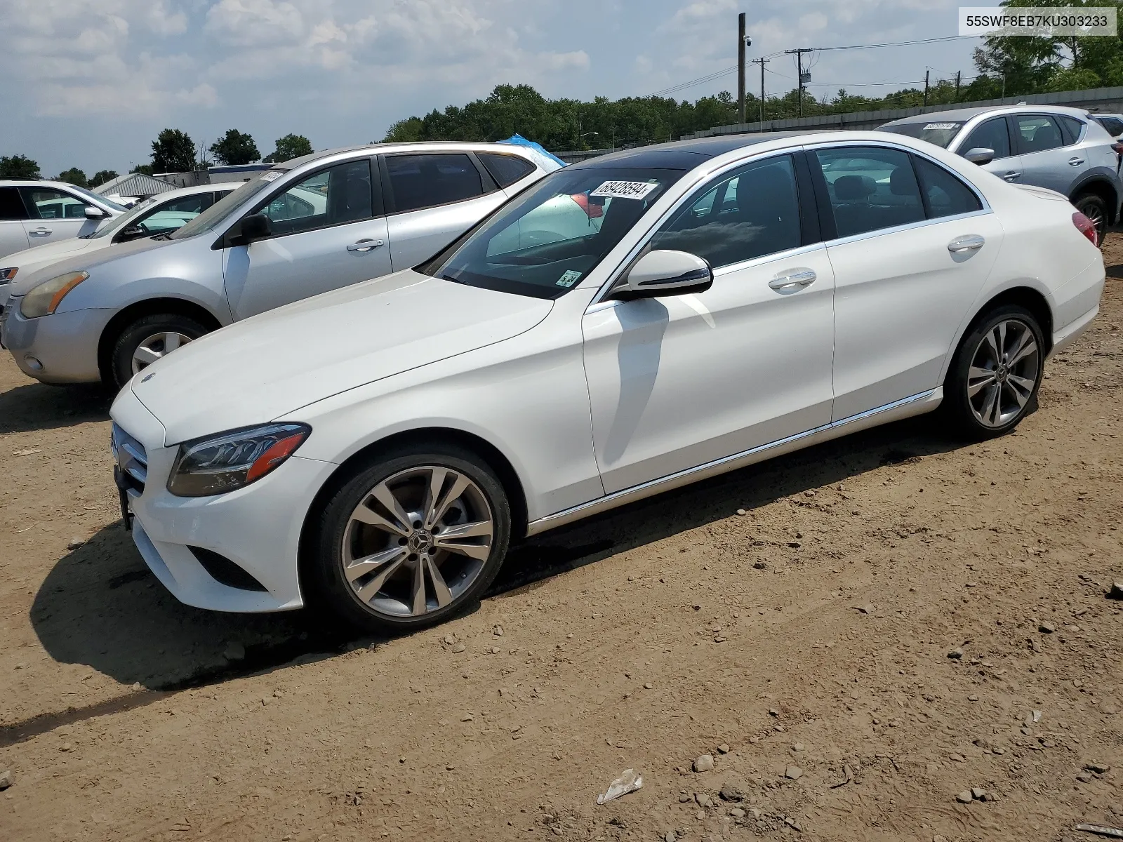 2019 Mercedes-Benz C 300 4Matic VIN: 55SWF8EB7KU303233 Lot: 68428594