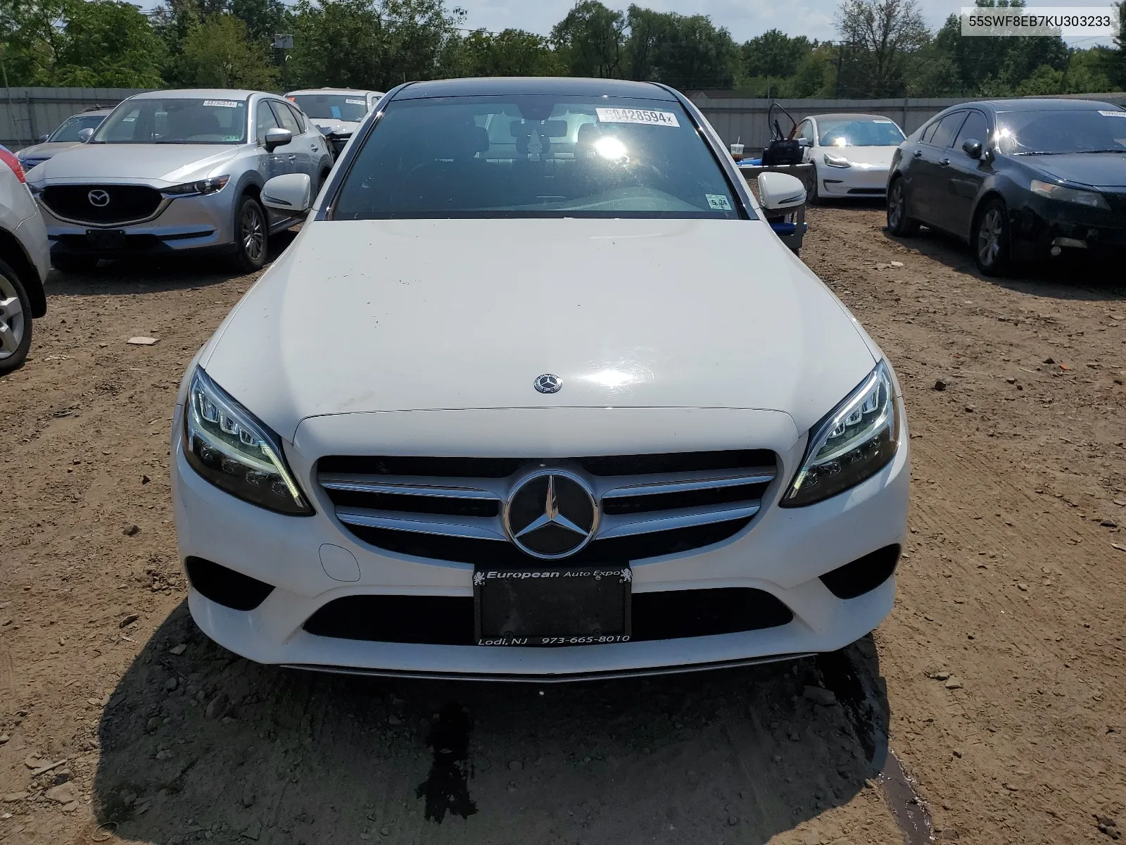 2019 Mercedes-Benz C 300 4Matic VIN: 55SWF8EB7KU303233 Lot: 68428594