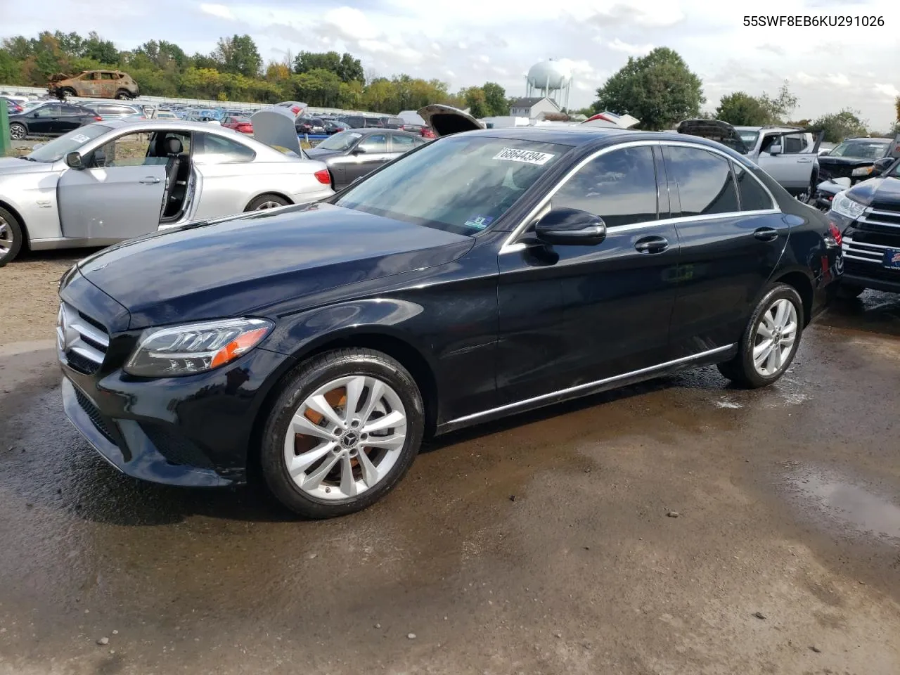 2019 Mercedes-Benz C 300 4Matic VIN: 55SWF8EB6KU291026 Lot: 68644394