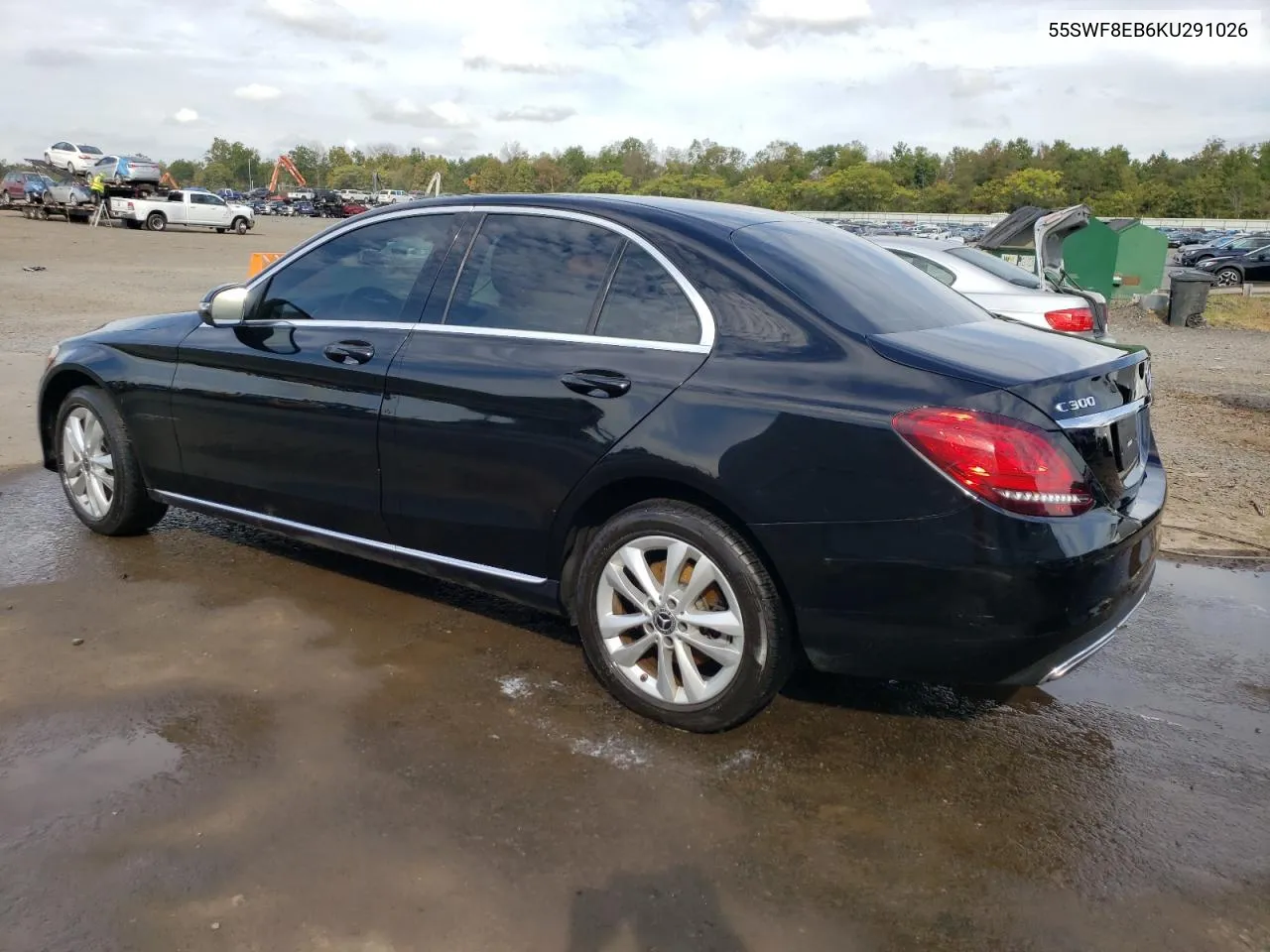 2019 Mercedes-Benz C 300 4Matic VIN: 55SWF8EB6KU291026 Lot: 68644394