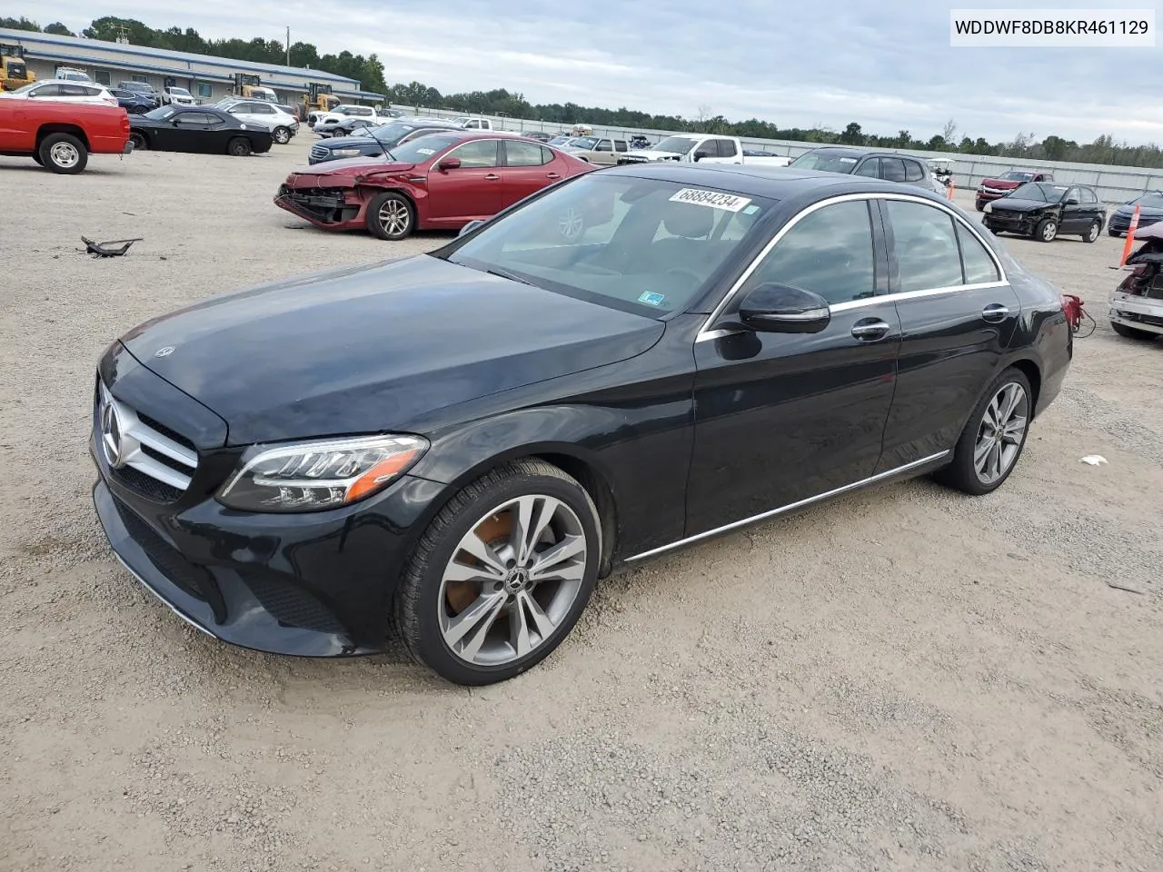 2019 Mercedes-Benz C 300 VIN: WDDWF8DB8KR461129 Lot: 68884234