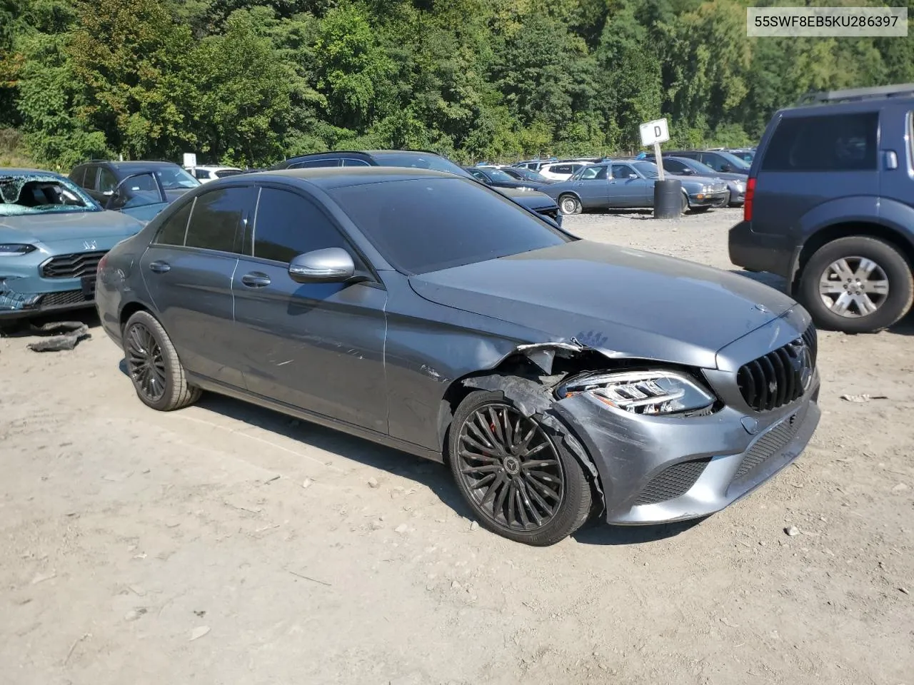 2019 Mercedes-Benz C 300 4Matic VIN: 55SWF8EB5KU286397 Lot: 69424484