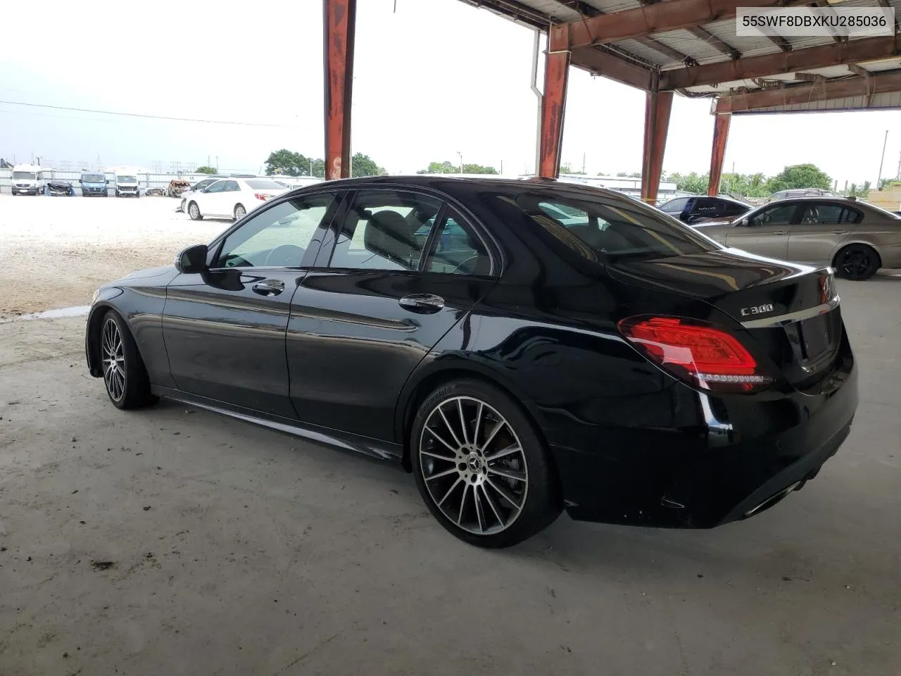 2019 Mercedes-Benz C 300 VIN: 55SWF8DBXKU285036 Lot: 69677234