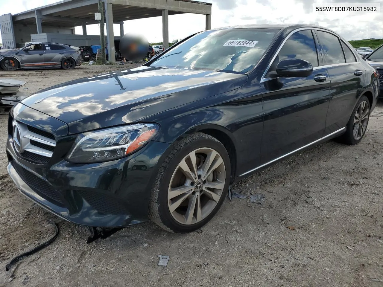 2019 Mercedes-Benz C 300 VIN: 55SWF8DB7KU315982 Lot: 69782044