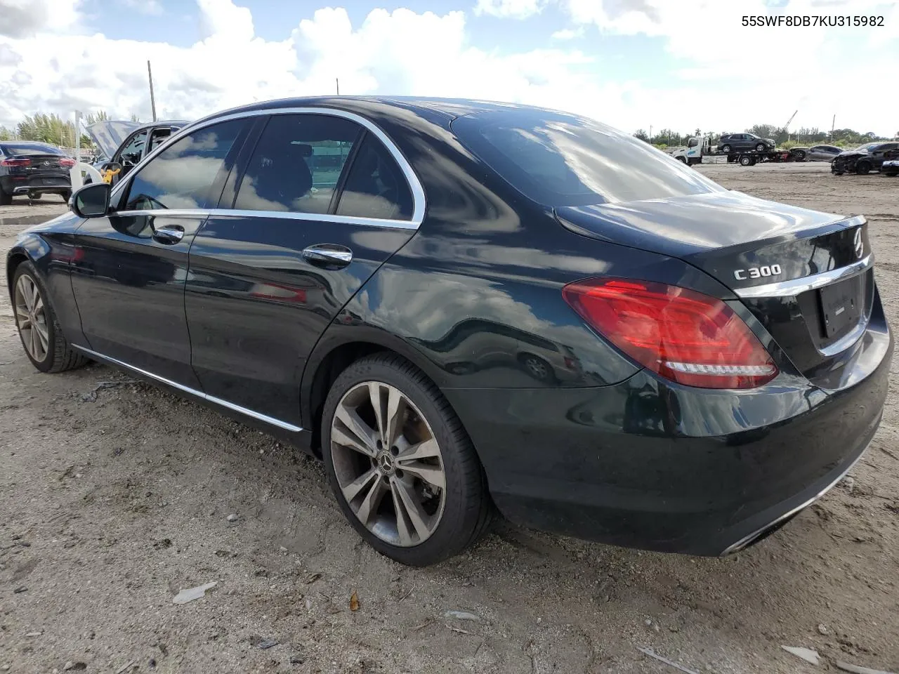 2019 Mercedes-Benz C 300 VIN: 55SWF8DB7KU315982 Lot: 69782044