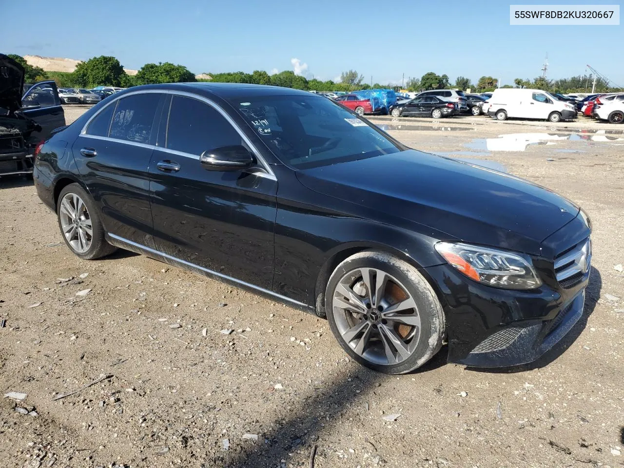 2019 Mercedes-Benz C 300 VIN: 55SWF8DB2KU320667 Lot: 69782344