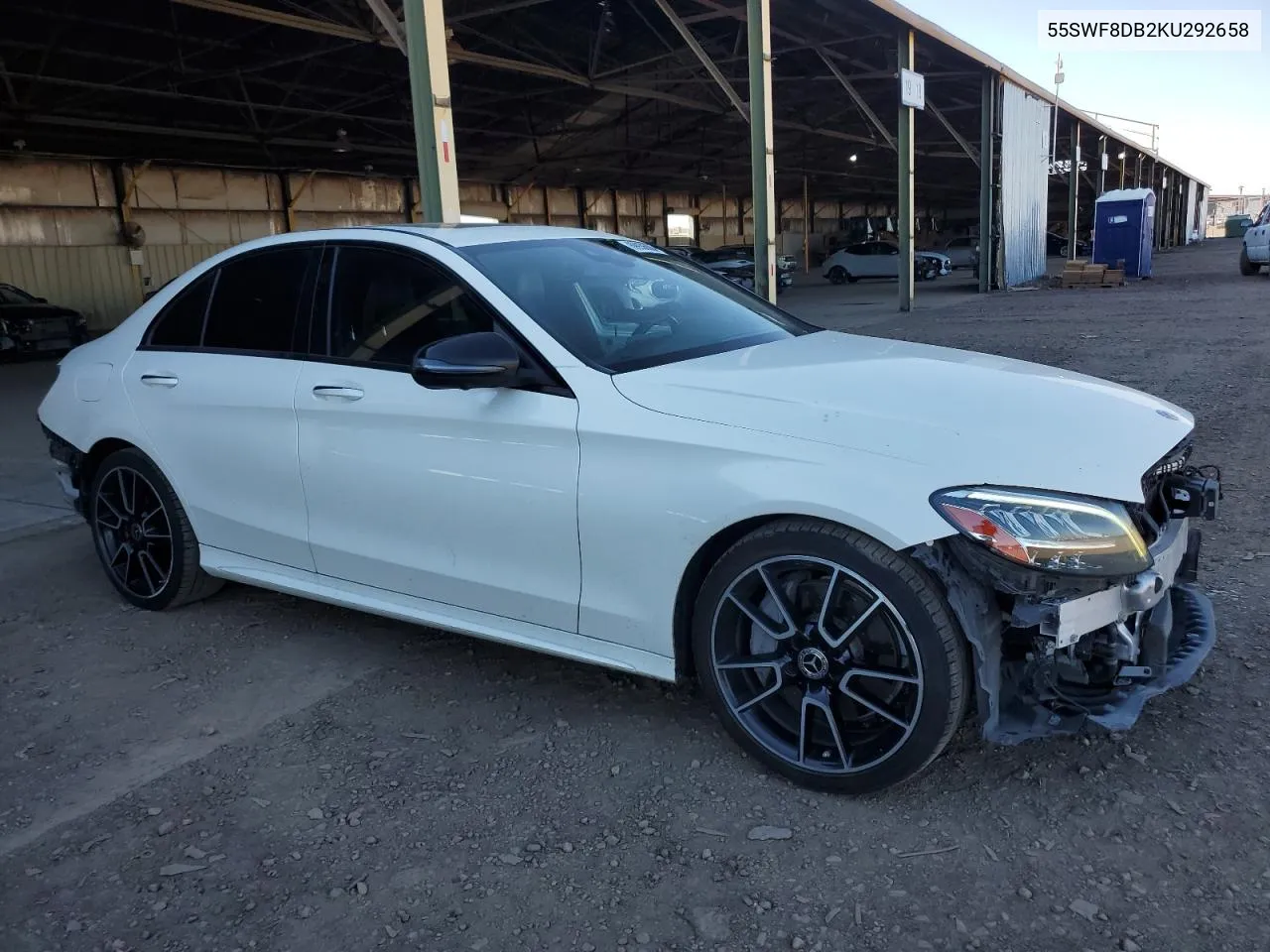 2019 Mercedes-Benz C 300 VIN: 55SWF8DB2KU292658 Lot: 69936004