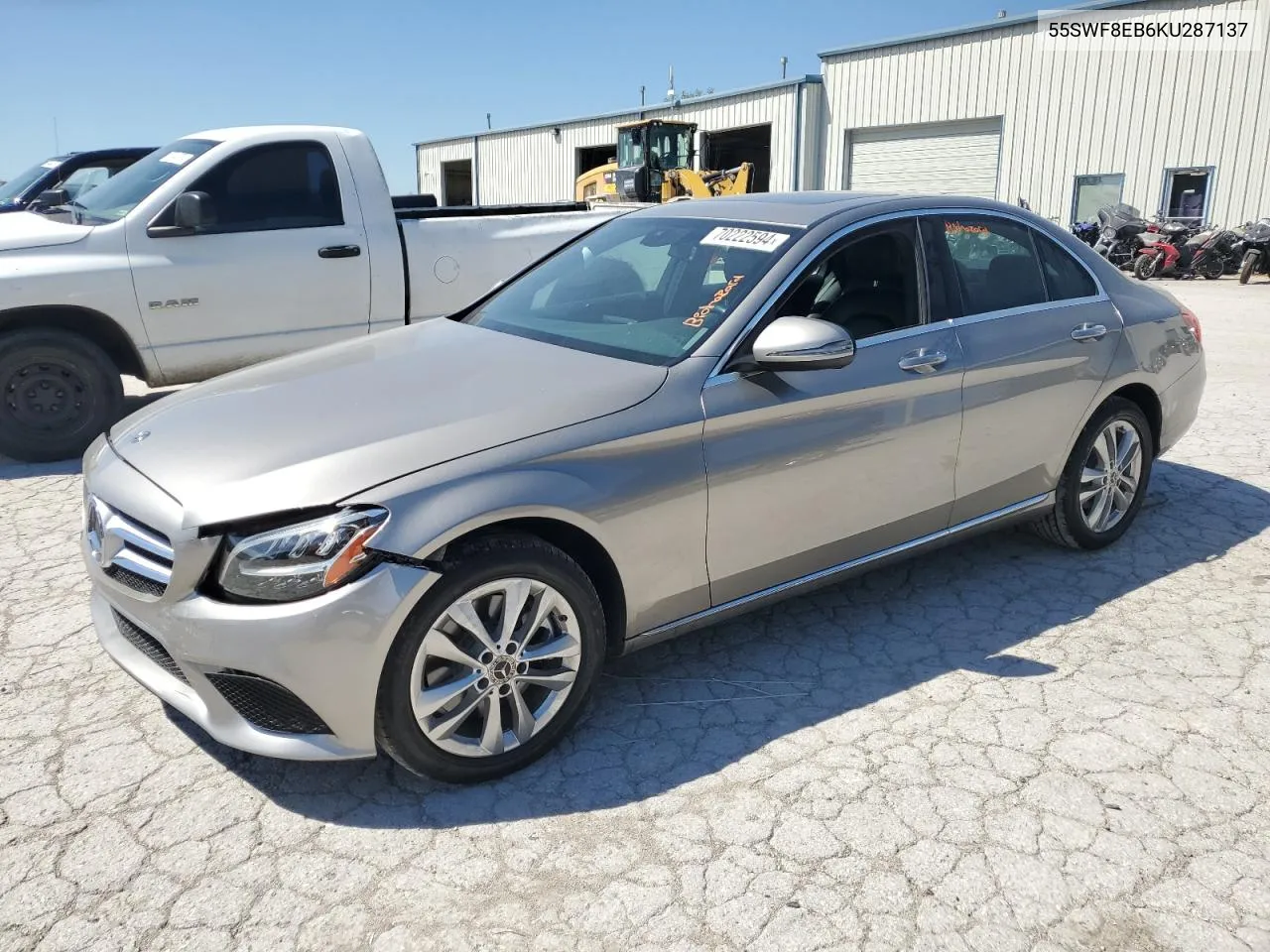 2019 Mercedes-Benz C 300 4Matic VIN: 55SWF8EB6KU287137 Lot: 70222594