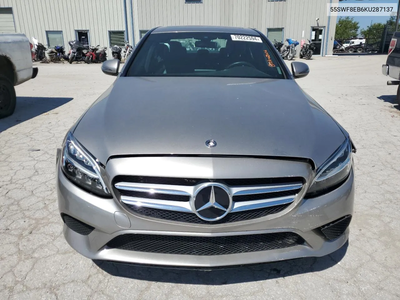 2019 Mercedes-Benz C 300 4Matic VIN: 55SWF8EB6KU287137 Lot: 70222594