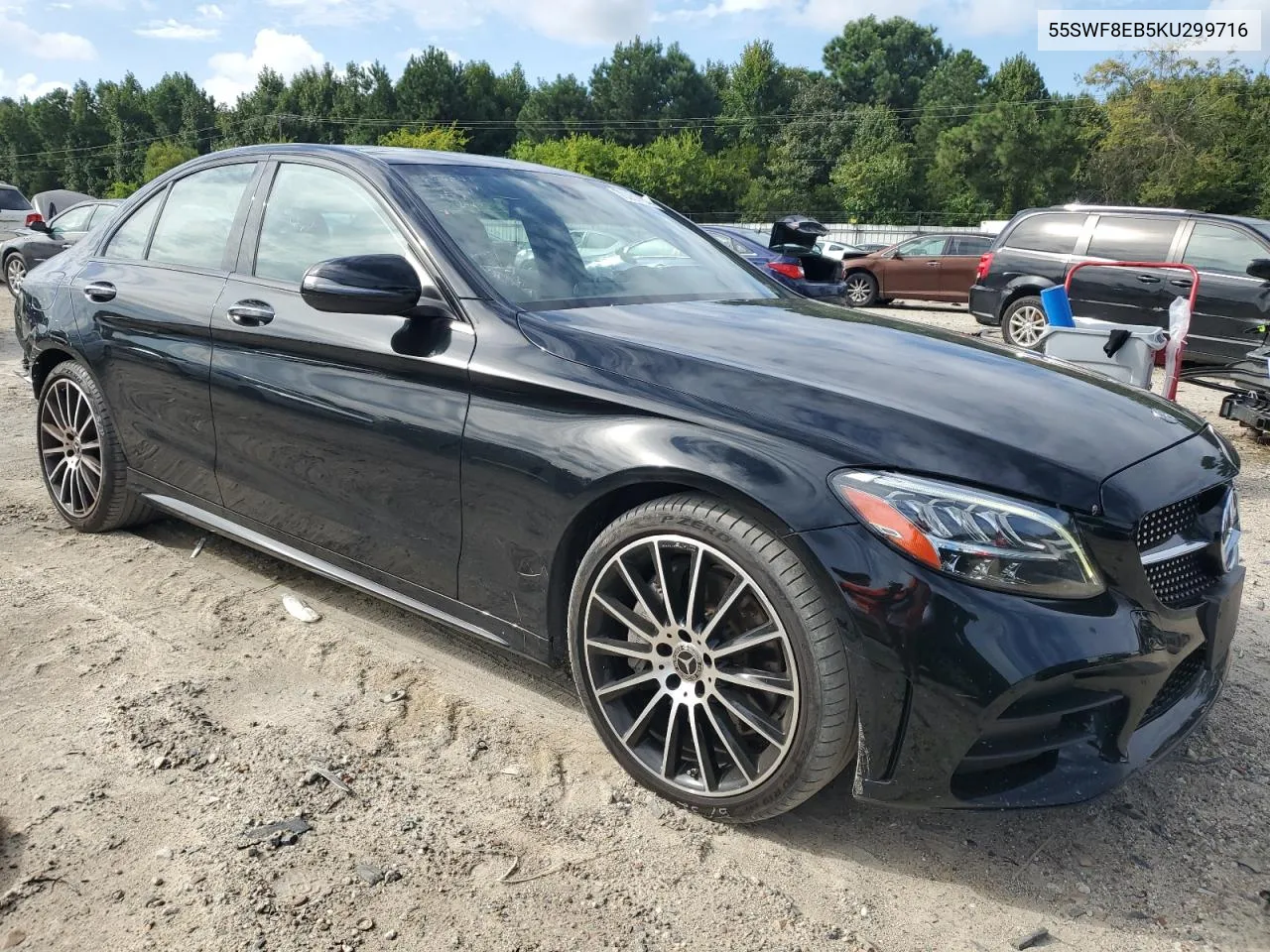 2019 Mercedes-Benz C 300 4Matic VIN: 55SWF8EB5KU299716 Lot: 70261424