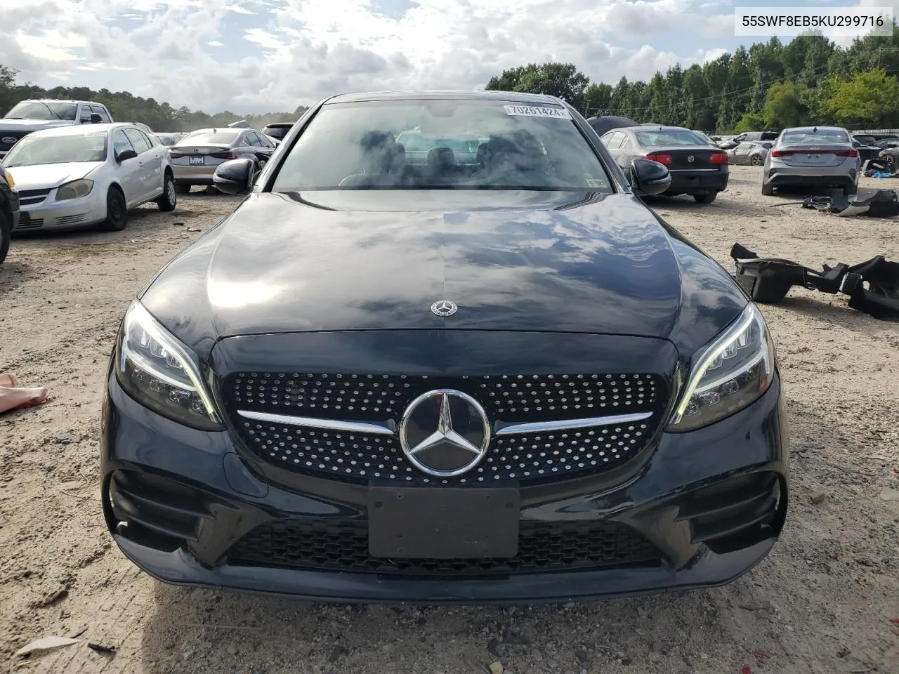 2019 Mercedes-Benz C 300 4Matic VIN: 55SWF8EB5KU299716 Lot: 70261424