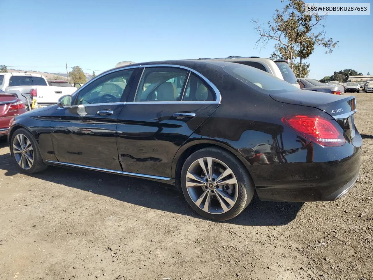 2019 Mercedes-Benz C 300 VIN: 55SWF8DB9KU287683 Lot: 70671504