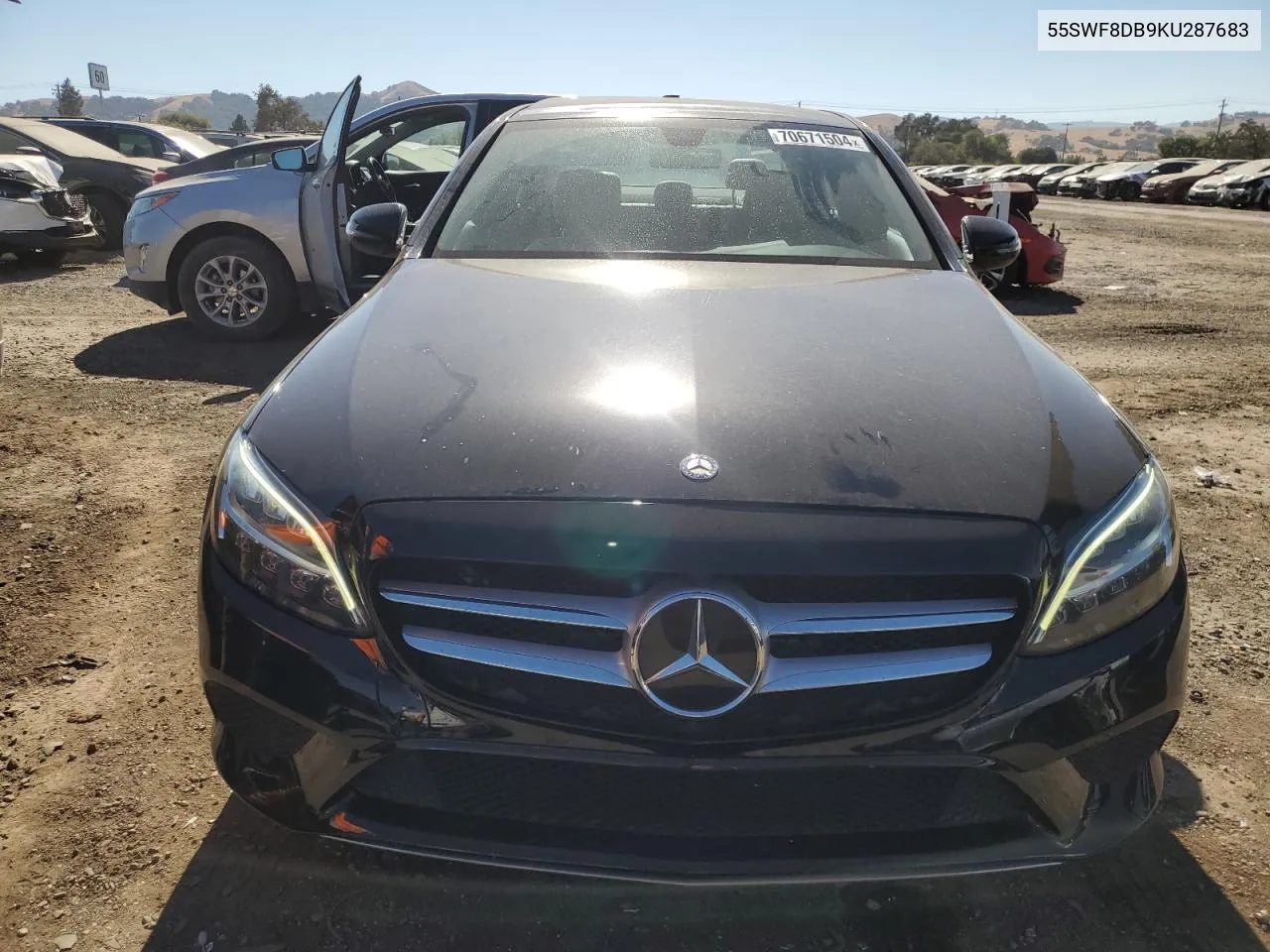 2019 Mercedes-Benz C 300 VIN: 55SWF8DB9KU287683 Lot: 70671504