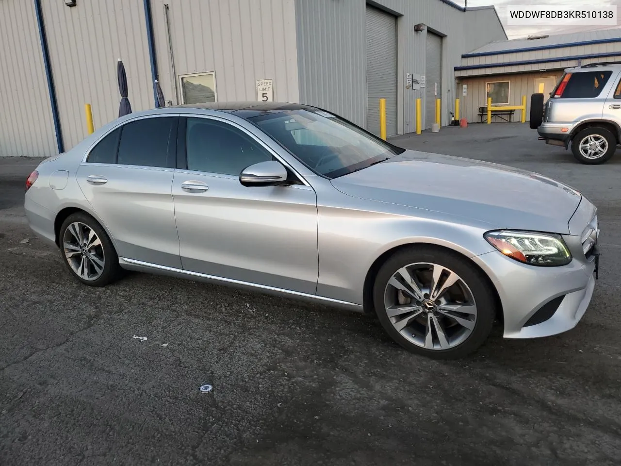 2019 Mercedes-Benz C 300 VIN: WDDWF8DB3KR510138 Lot: 70881114