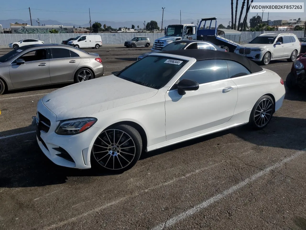 2019 Mercedes-Benz C 300 VIN: WDDWK8DB2KF857263 Lot: 70996344