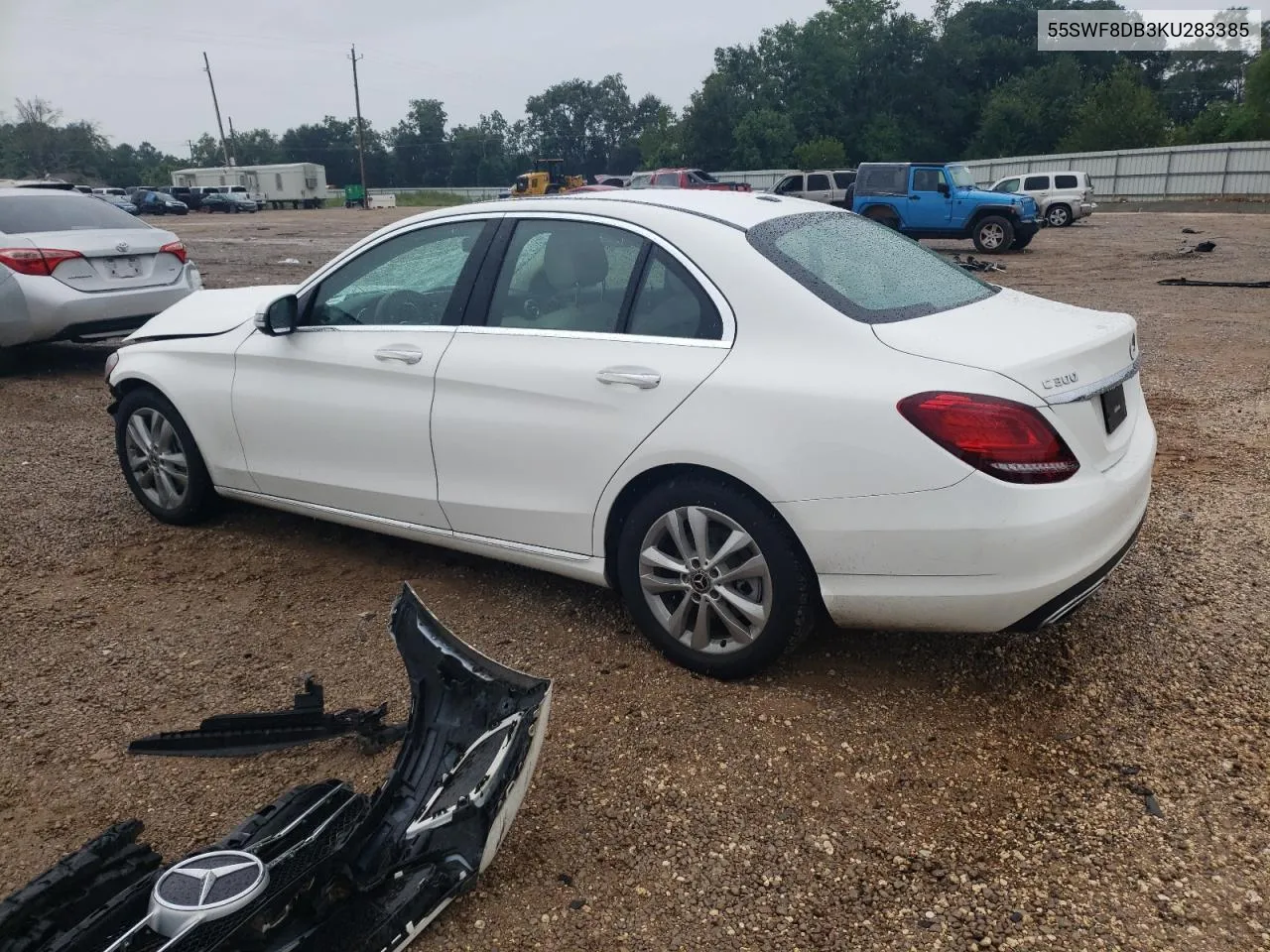 2019 Mercedes-Benz C 300 VIN: 55SWF8DB3KU283385 Lot: 71107884