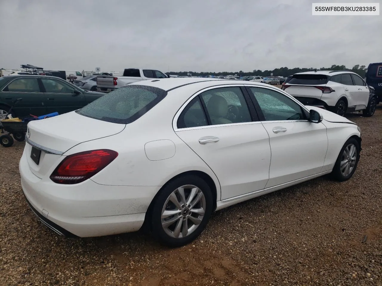 2019 Mercedes-Benz C 300 VIN: 55SWF8DB3KU283385 Lot: 71107884