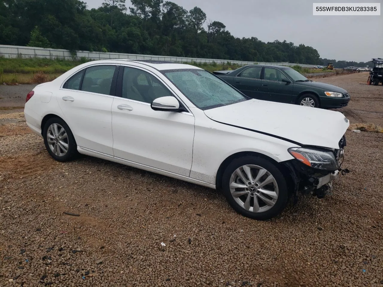 2019 Mercedes-Benz C 300 VIN: 55SWF8DB3KU283385 Lot: 71107884