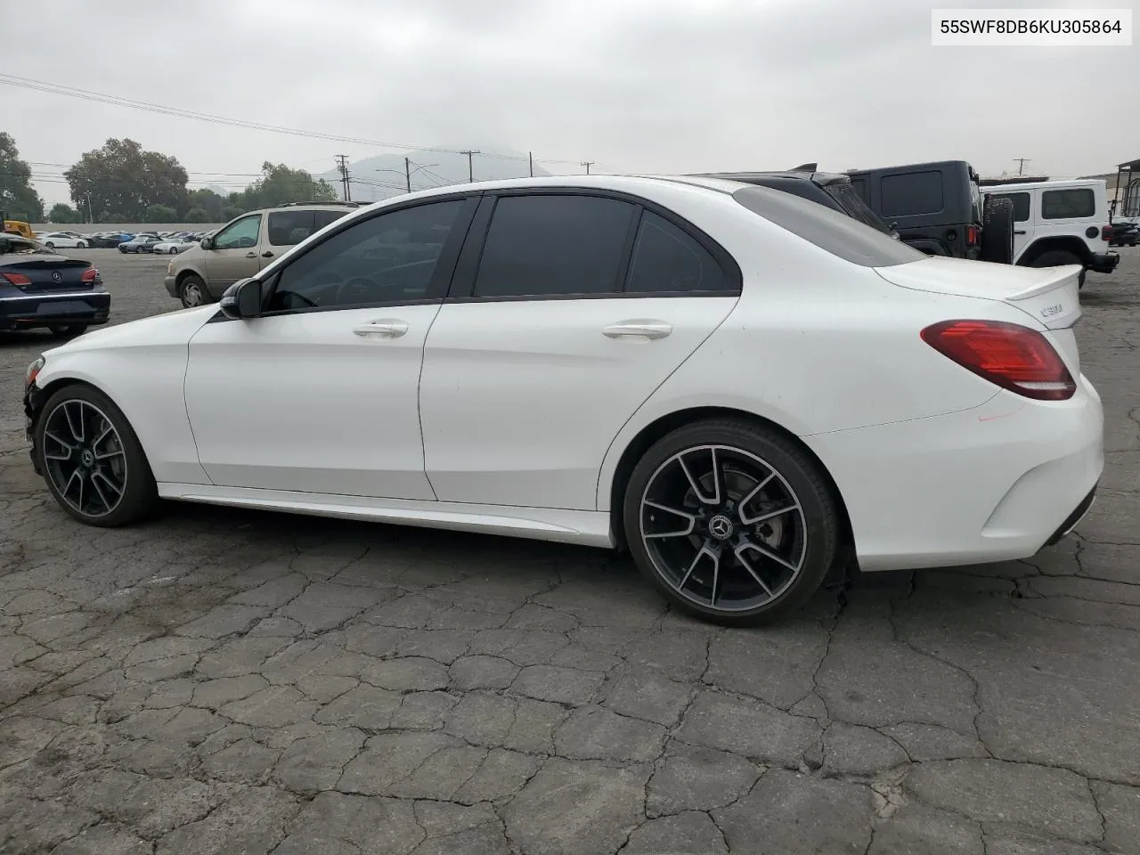 2019 Mercedes-Benz C 300 VIN: 55SWF8DB6KU305864 Lot: 71290034