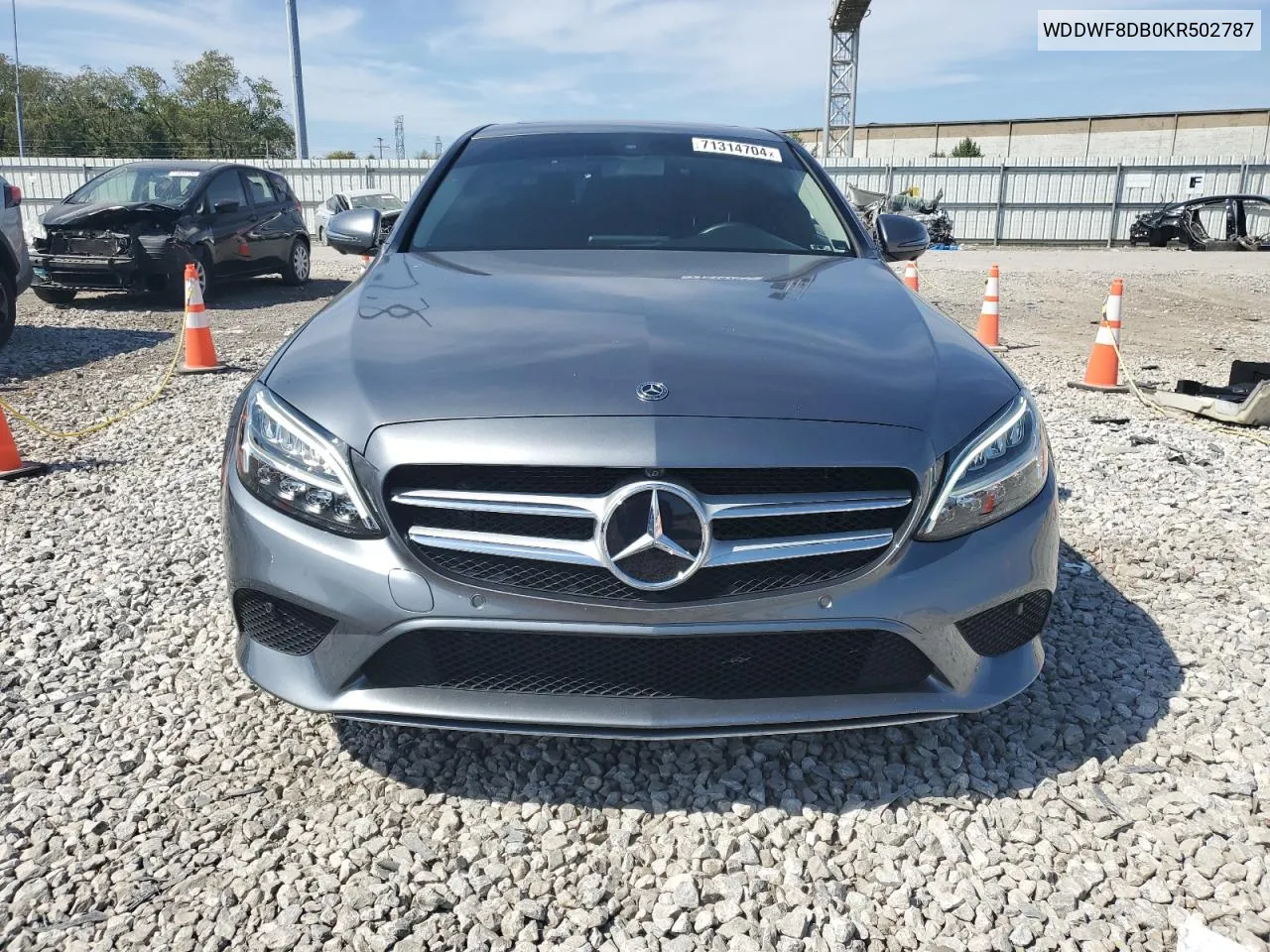 2019 Mercedes-Benz C 300 VIN: WDDWF8DB0KR502787 Lot: 71314704