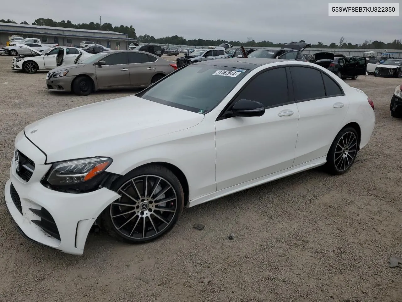 2019 Mercedes-Benz C 300 4Matic VIN: 55SWF8EB7KU322350 Lot: 71462044