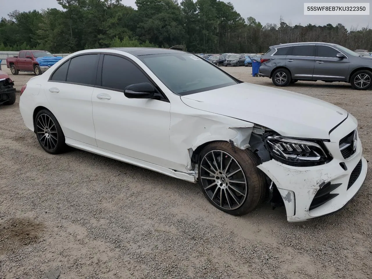 2019 Mercedes-Benz C 300 4Matic VIN: 55SWF8EB7KU322350 Lot: 71462044