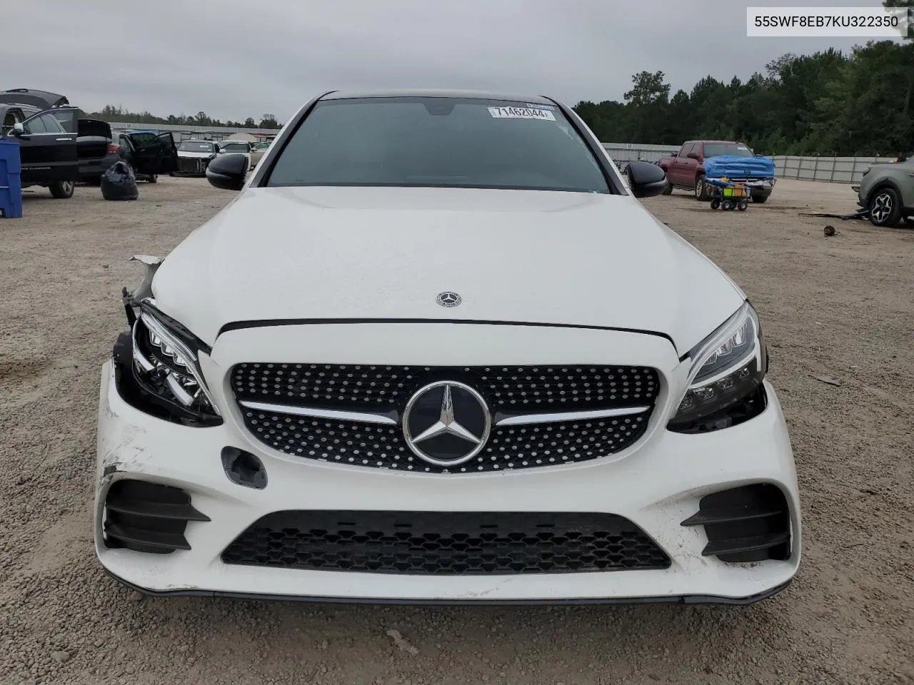 2019 Mercedes-Benz C 300 4Matic VIN: 55SWF8EB7KU322350 Lot: 71462044