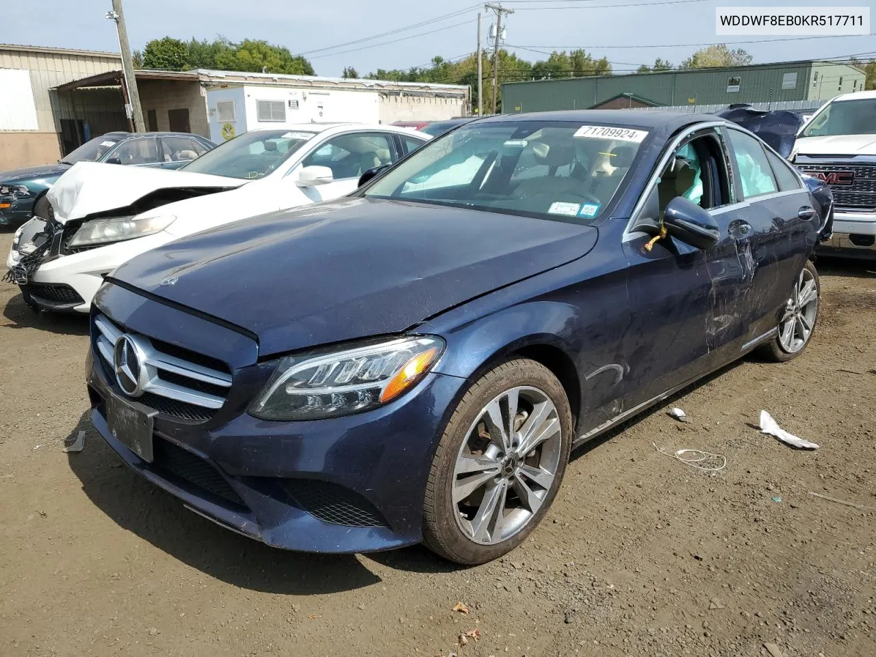 2019 Mercedes-Benz C 300 4Matic VIN: WDDWF8EB0KR517711 Lot: 71709924