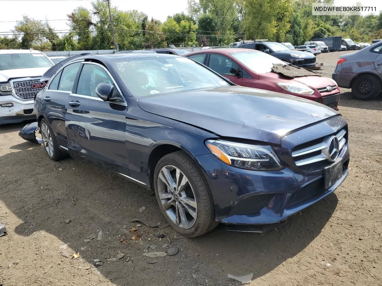 2019 Mercedes-Benz C 300 4Matic VIN: WDDWF8EB0KR517711 Lot: 71709924