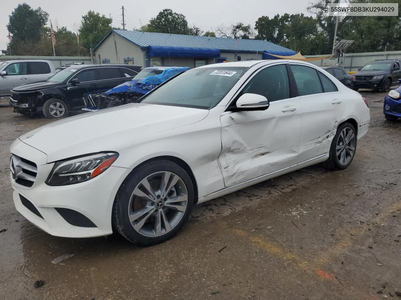 2019 Mercedes-Benz C 300 VIN: 55SWF8DB3KU294029 Lot: 72051644