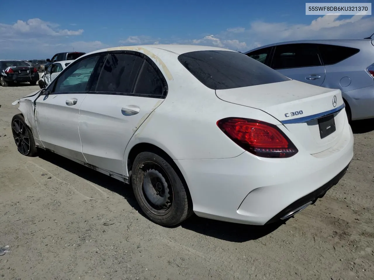 2019 Mercedes-Benz C 300 VIN: 55SWF8DB6KU321370 Lot: 72321134