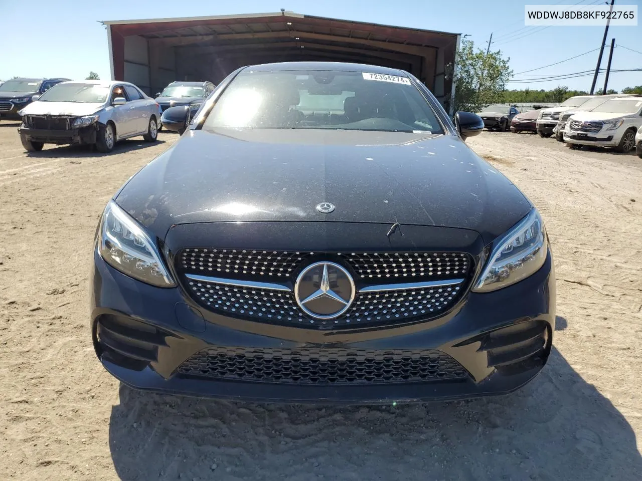 WDDWJ8DB8KF922765 2019 Mercedes-Benz C 300